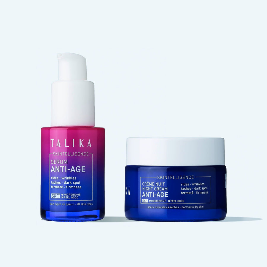 Duo Skintelligence Anti-Âge Talika : Sérum Anti-Âge et Crème de Nuit Anti-Âge