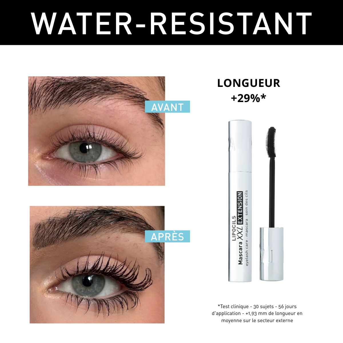 Lipocils Mascara XXL Extension WATER-RESISTANT