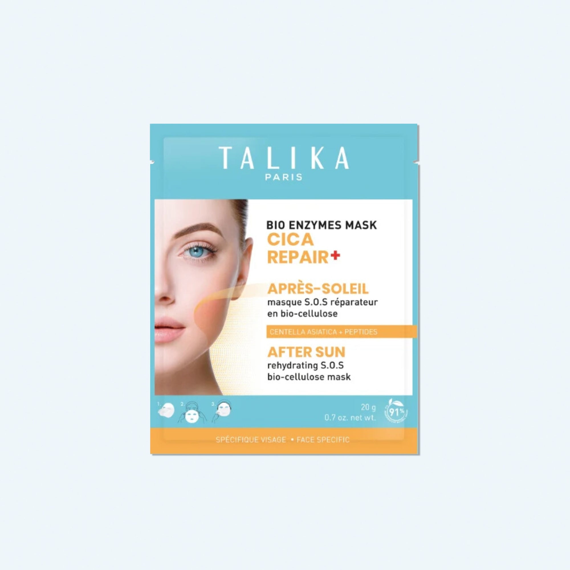 Bio Enzymes Mask Cica Repair Après-soleil