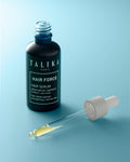Sérum Hair Force Talika, flacon ouvert et pipette remplie de phyto-sérum